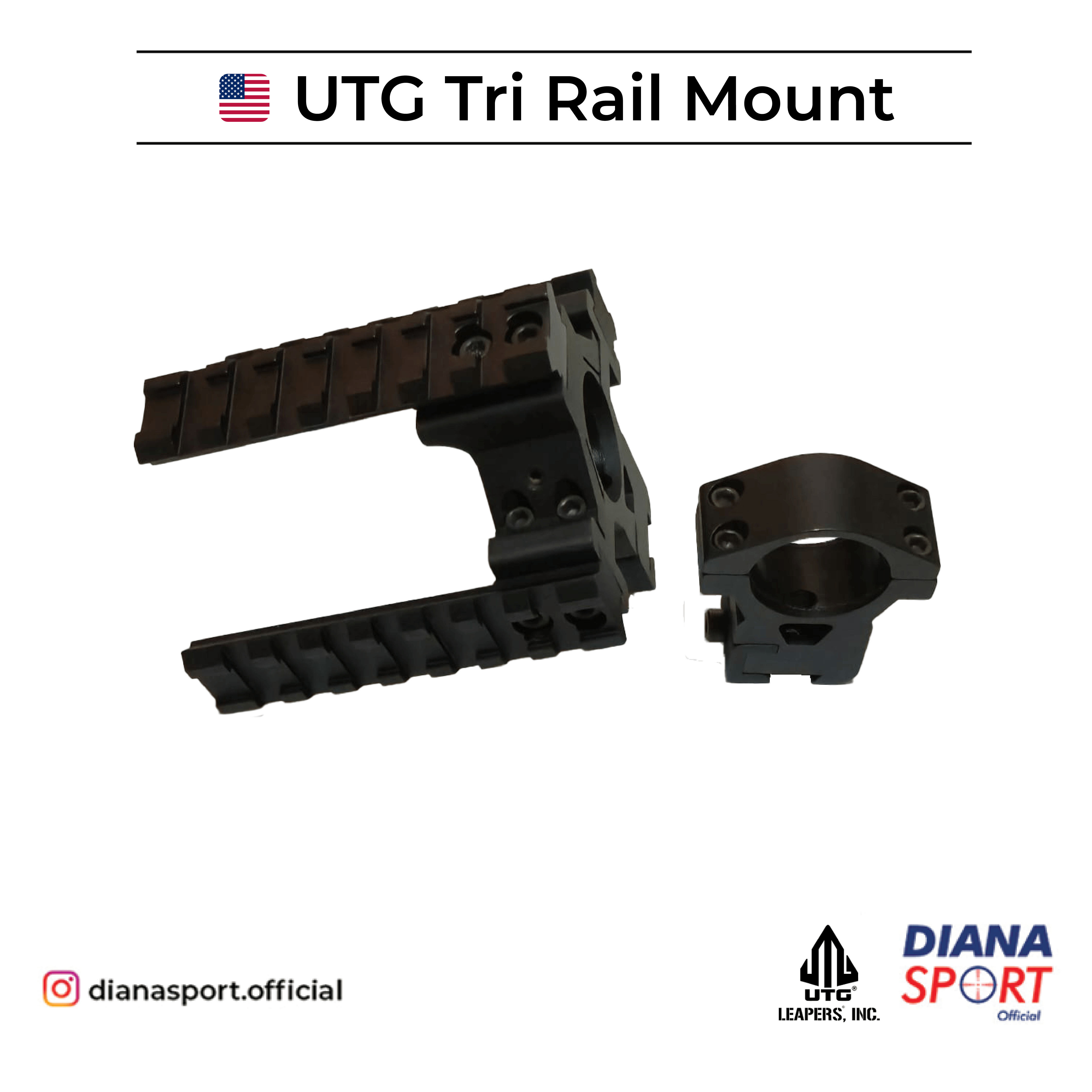UTG Tri Rail Mount 